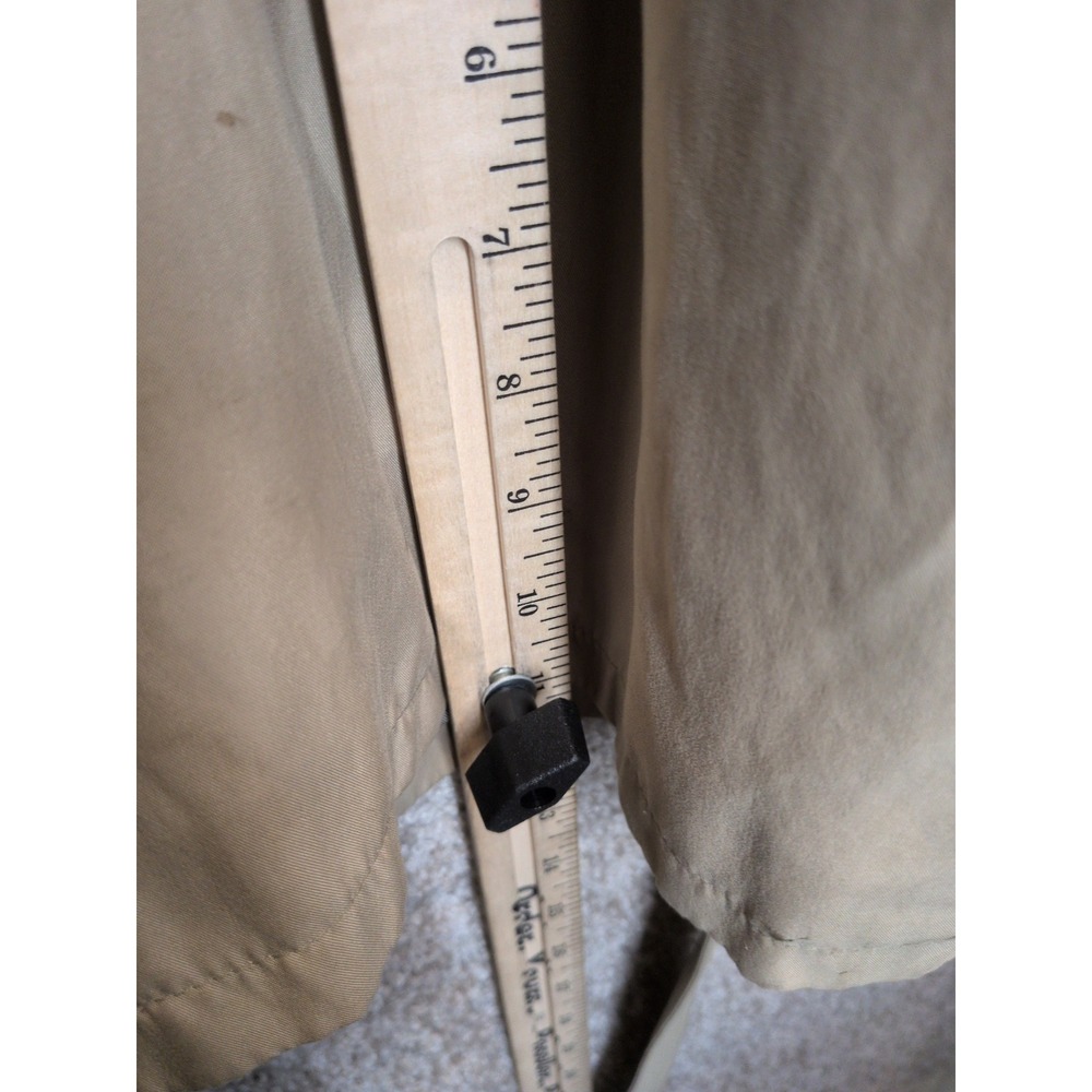 Vintage Newport Harbor Tan Trench Coat Mens Belted Khaki Overcoat Made in USA - Picture 5 of 8